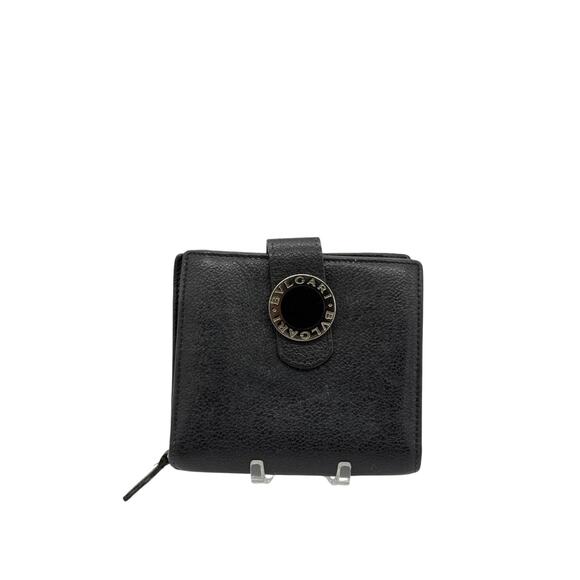 Bvlgari Handbags - KT033: Bvlgari Black Leather Bi-Fold Wallet*COA